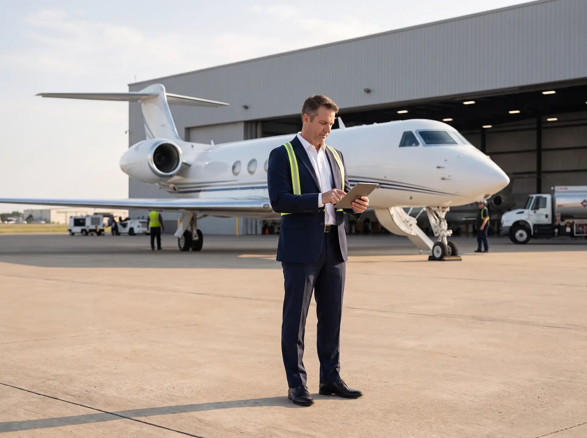 Aerxia flight operations agent supporting a private aviation mission