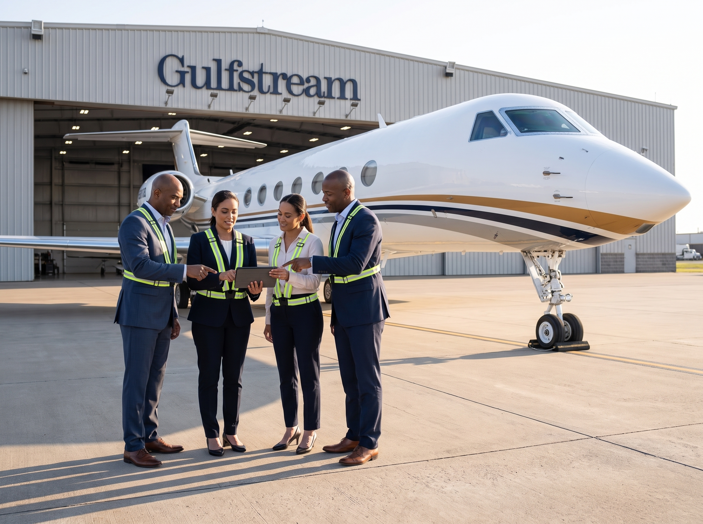 Aerxia flight support team coordinating an executive aviation mission